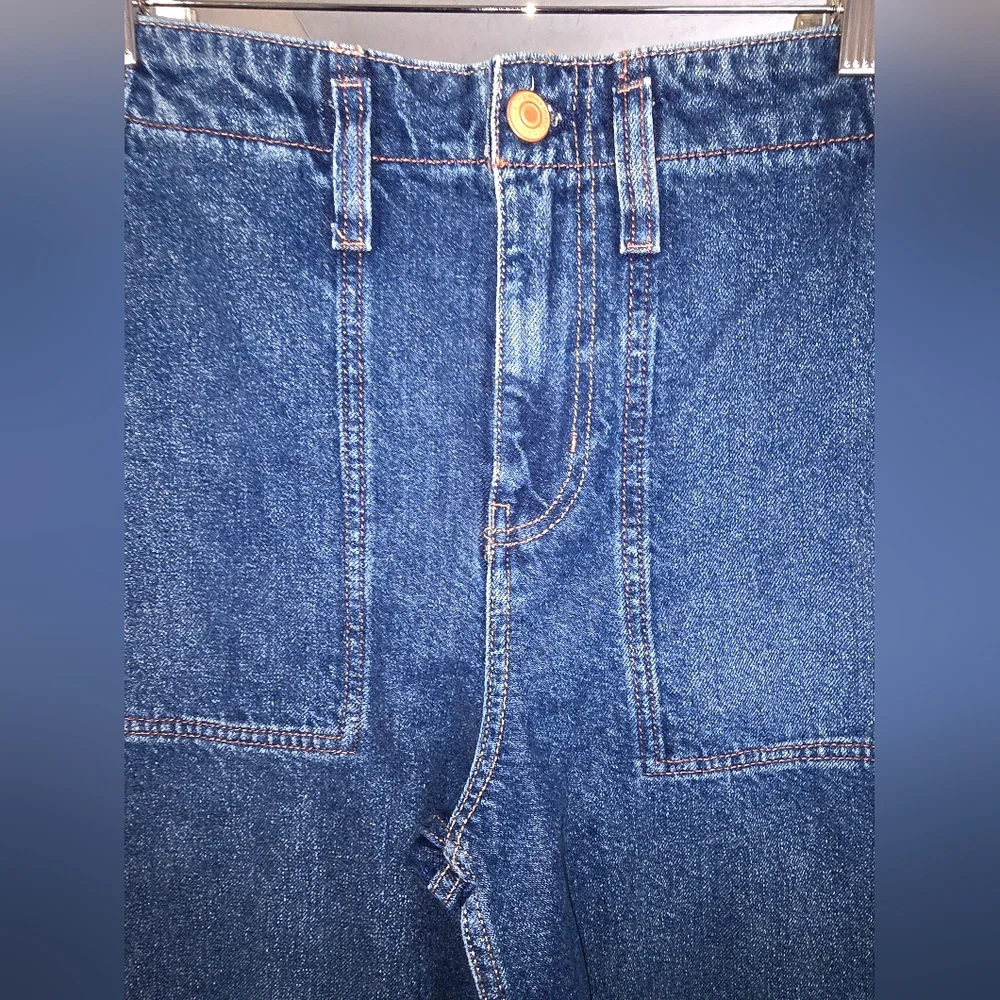 NEW Free People Major Leagues Mid Rise Cuffed Jeans - Picture 4 of 15